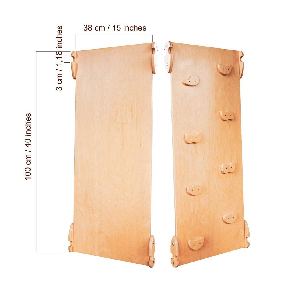 Tam giác Pikler 4 trong 1 - Sono Montessori- 100% Plywood Birch tiêu chuẩn carb b2