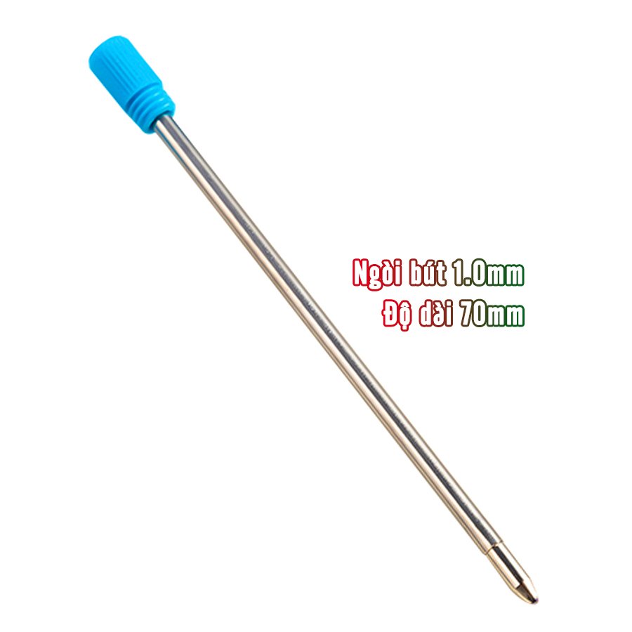 Combo 10 Ruột bút ký Bi kim loại ngòi 1.0mm thay thế