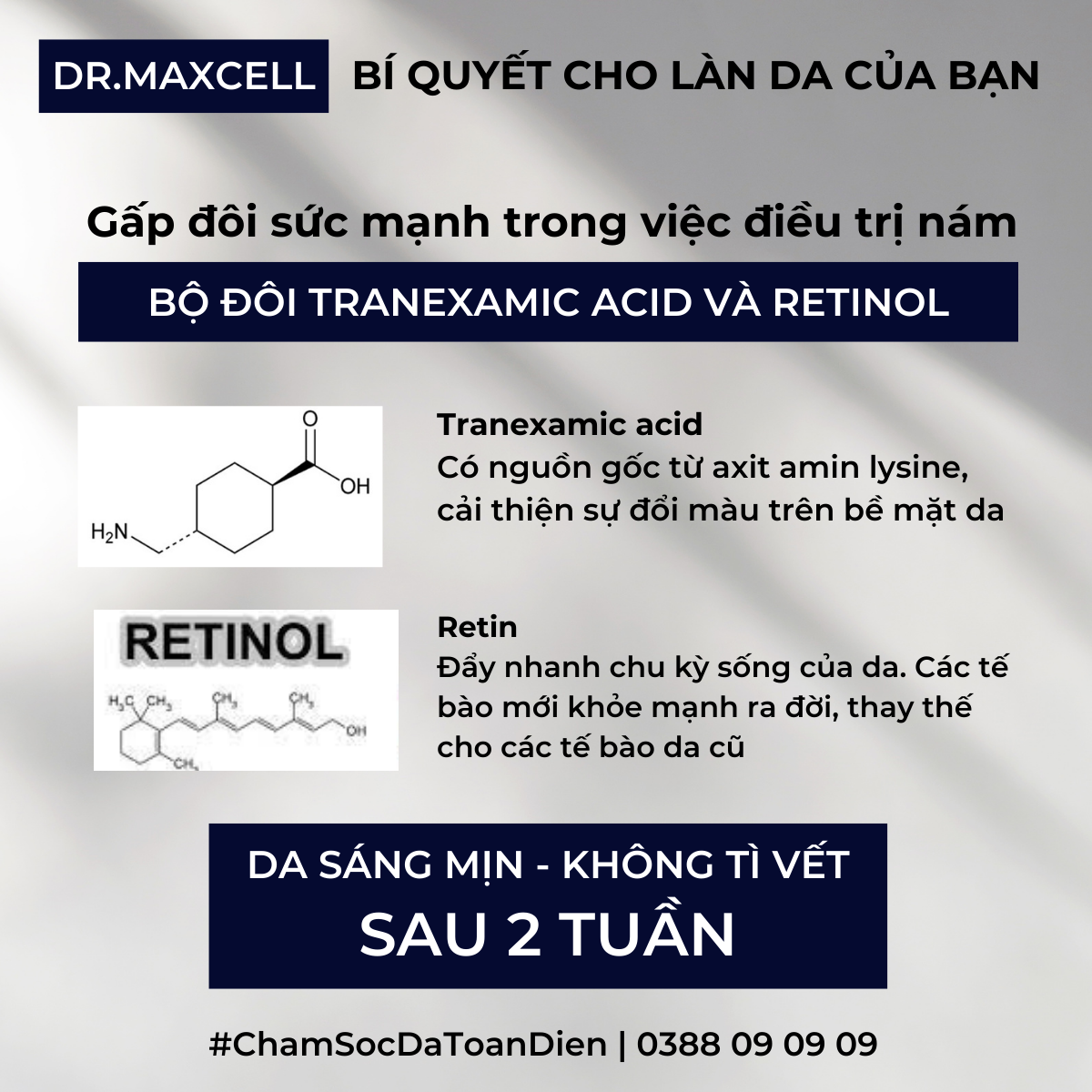 Kem dưỡng trắng da mờ nám Dr.Maxcell