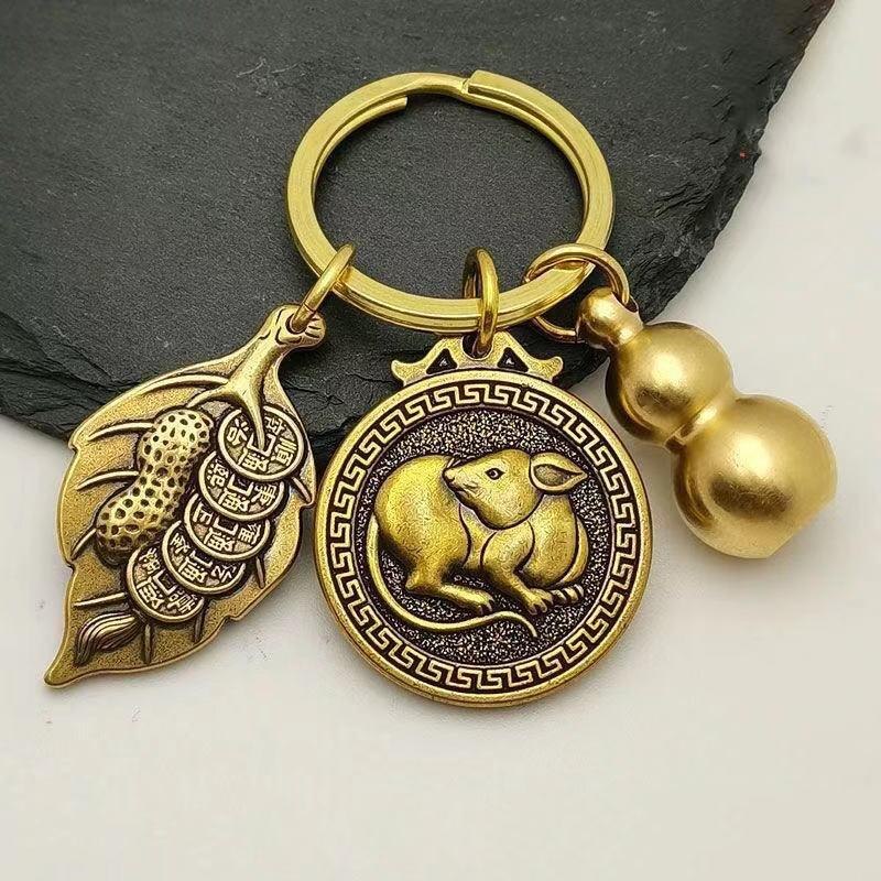 Móc Khóa 12 Con Giáp Đồng Thau - AnNhien