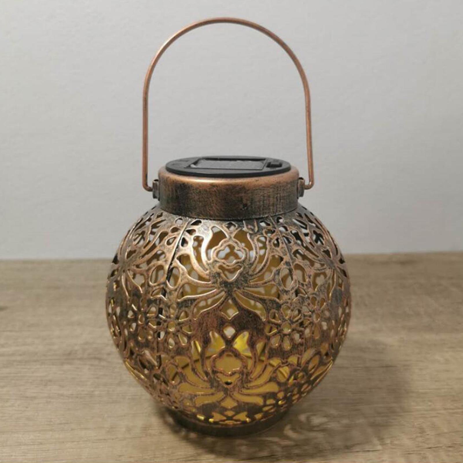 Outdoor Solar Lanterns with Handle Solar Lamp Solar Lantern Bronze