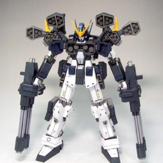 Mô hình giấy Gundamm XXXG-01H2 Gundam Heavy Arms Custom