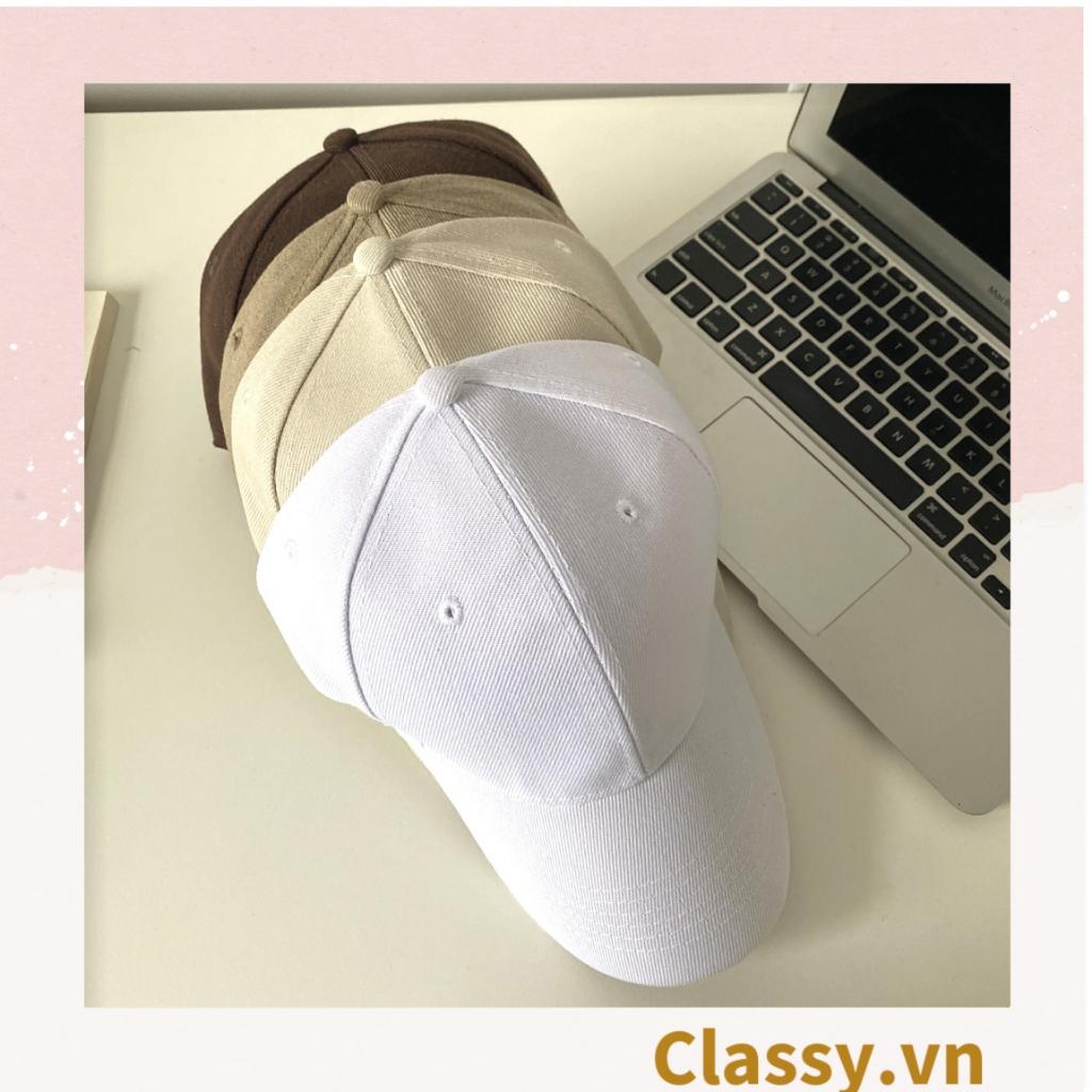 Nón lưỡi trai mũ lưỡi trai Classy nhiều màu, chất liệu khaki cao cấp, thích hợp cho cả nam và nữ PK1130