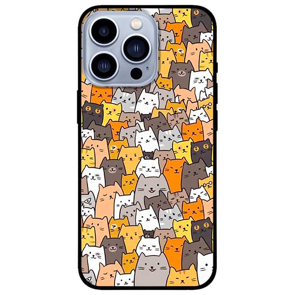Ốp lưng dành cho Iphone 13 Mini - Iphone 13 - Iphone 13 Pro -  Iphone 13 Pro Max - Họa Tiết Nhiều Mèo