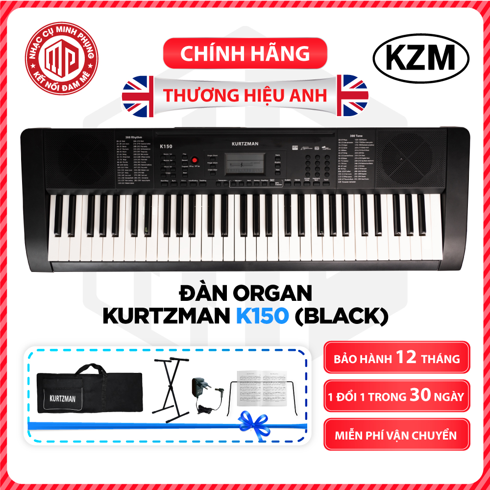 Đàn Organ Kzm Kurtzman K150 - Màu đen - Hàng chính hãng