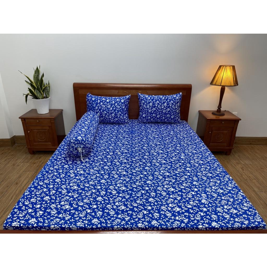 Bộ drap giường 4 món(1 ga+2 áo gối nằm+1 áo ôm) Thun Lạnh Hàn Quốc cao cấp-Nhận may hàng theo yêu câu