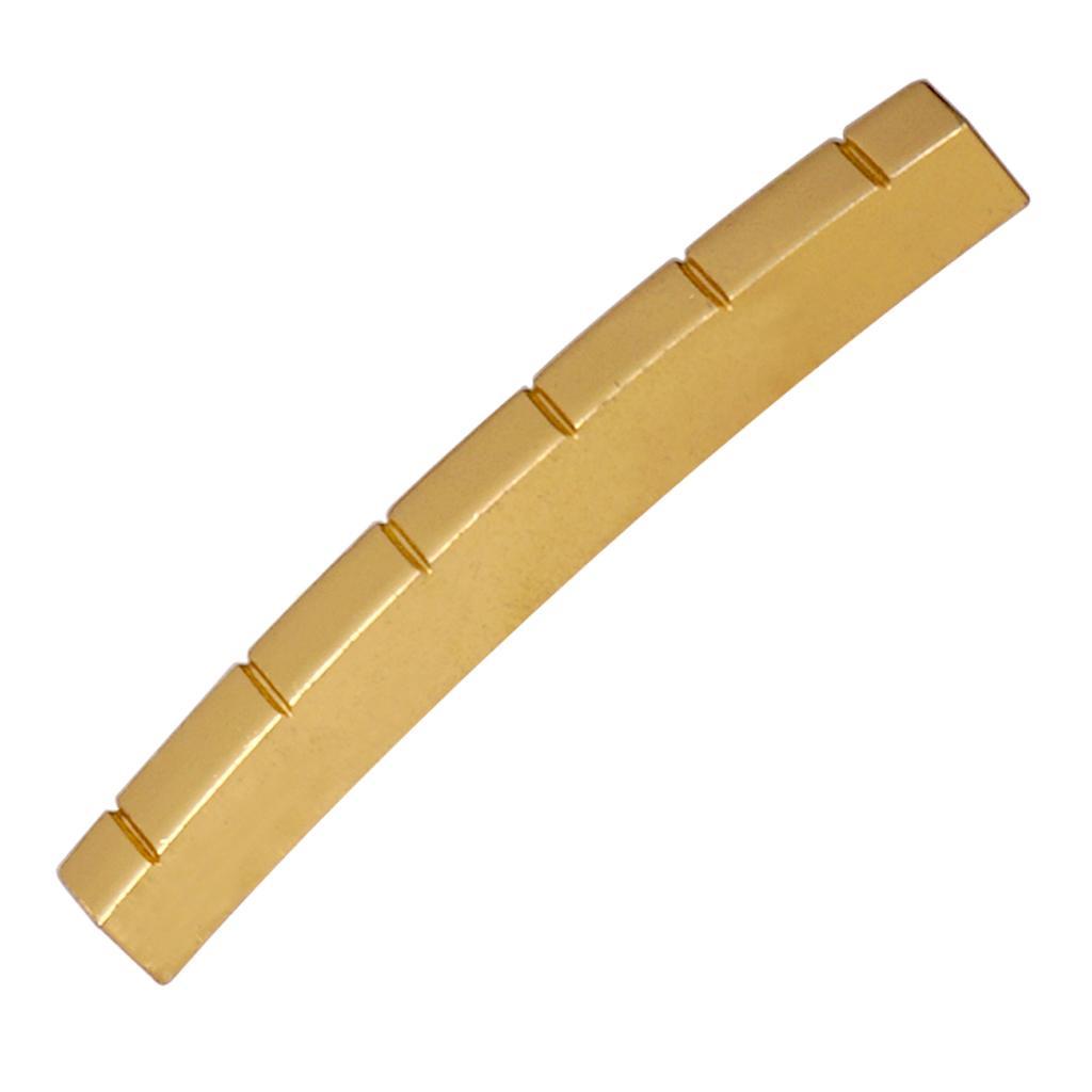 42mm Slotted Brass Nut DIY for ST TL Electric Guitar Replacement Part, Gold
