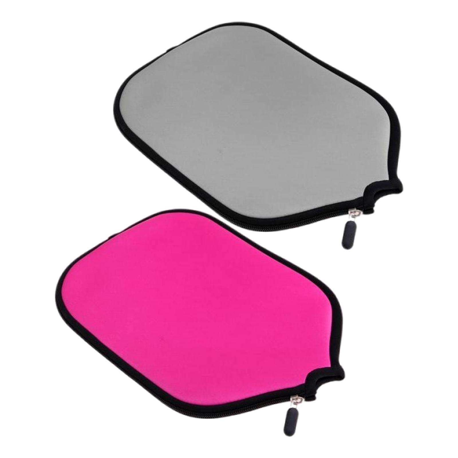 2x Premium Neoprene Pickleball Paddle Cover Zipper Sleeve Protective Case