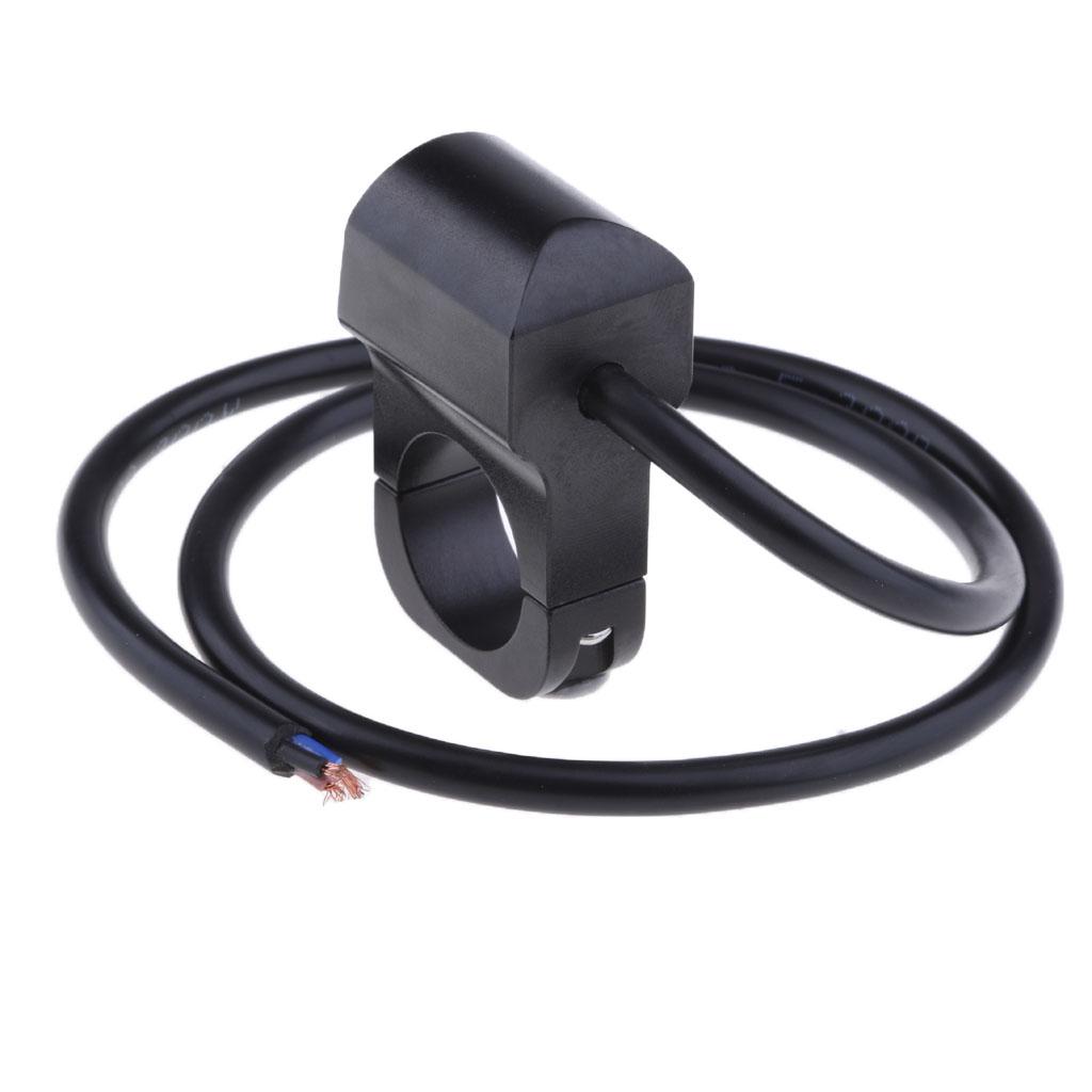 Motorcycle 25mm/1" Handlebar Headlight Switch and Wires Waterproof On/Off