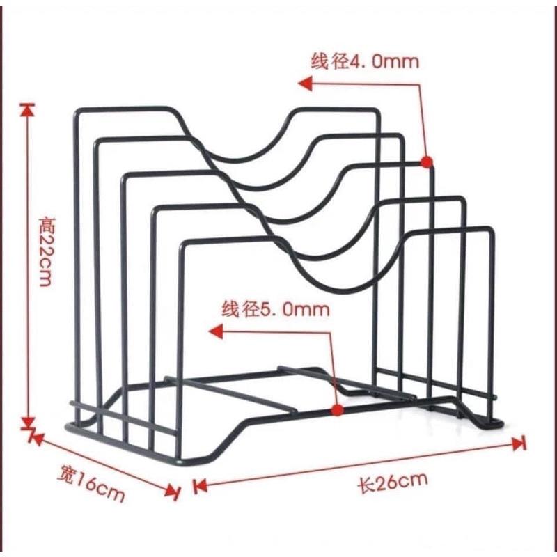 Kệ để vung xoong nồi tiện dụng ngăn nắp