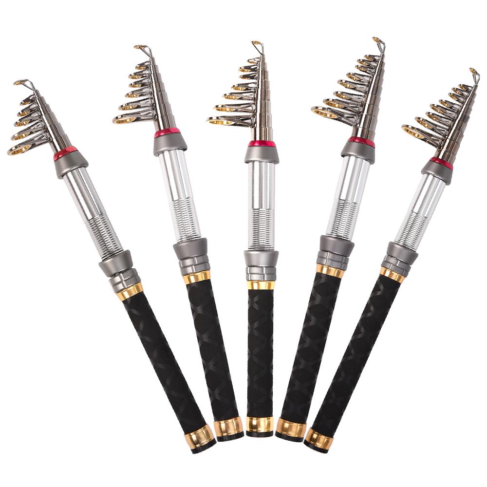 Cần câu cá biển bằng sợi carbon chất lượng cao,dạng ống lồng, tay cầm silicone thoải mái