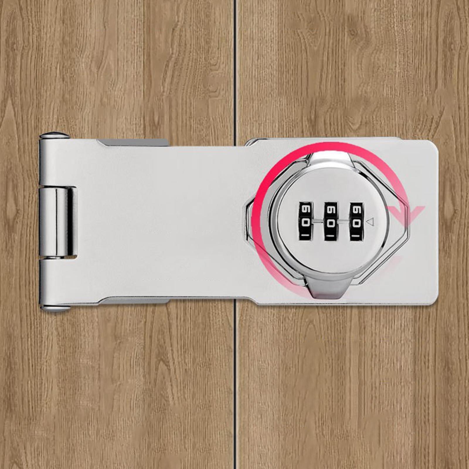 Cabinet Door Lock Household Mechanical Combination Lock for Barn Door Garden