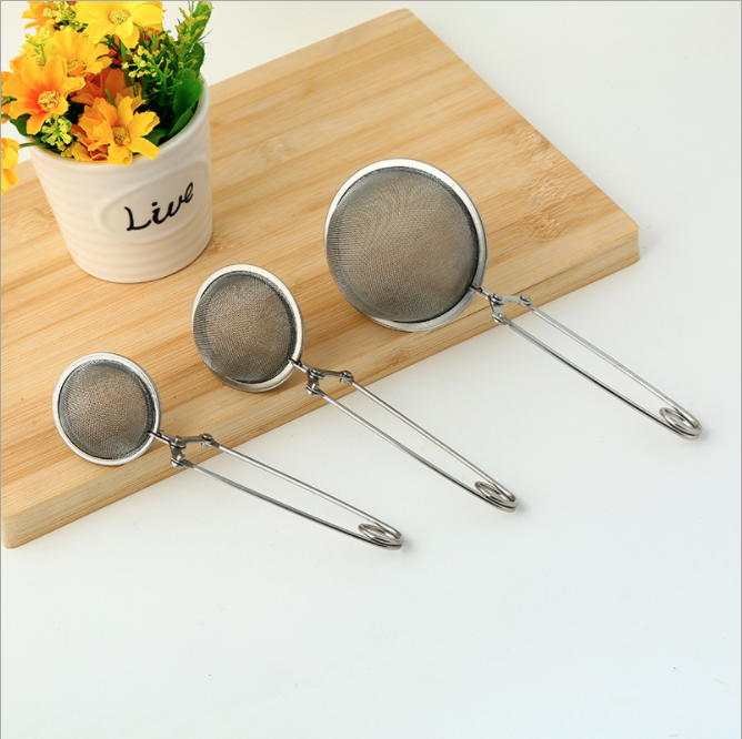 Kẹp Lọc Trà Inox ️  ️ Dụng Cụ Lọc Inox, Có Tay Cầm