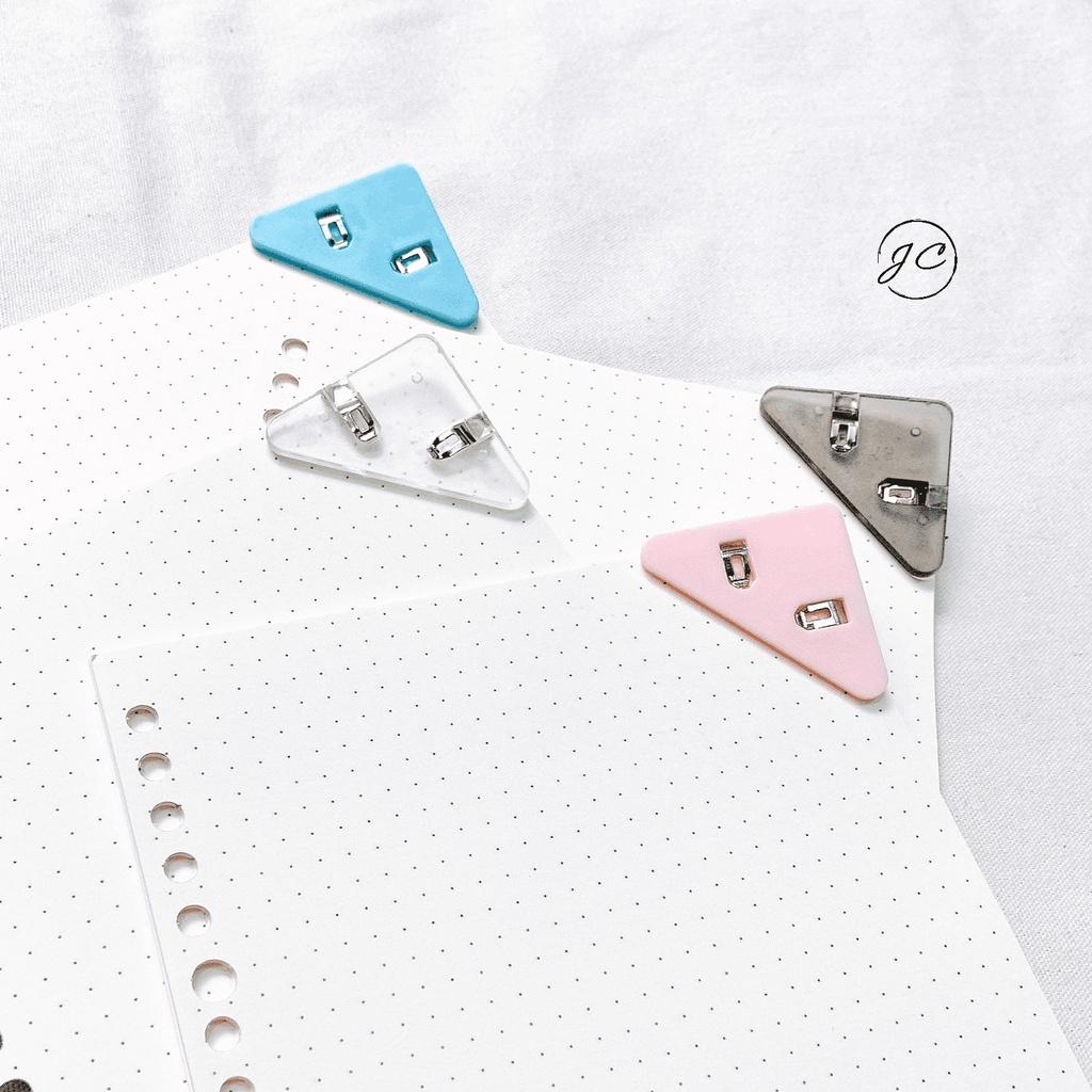 Kẹp Góc Giấy Chống Cong Nhăn - Kẹp Nhựa Bảo Vệ Giấy - Paper Protector