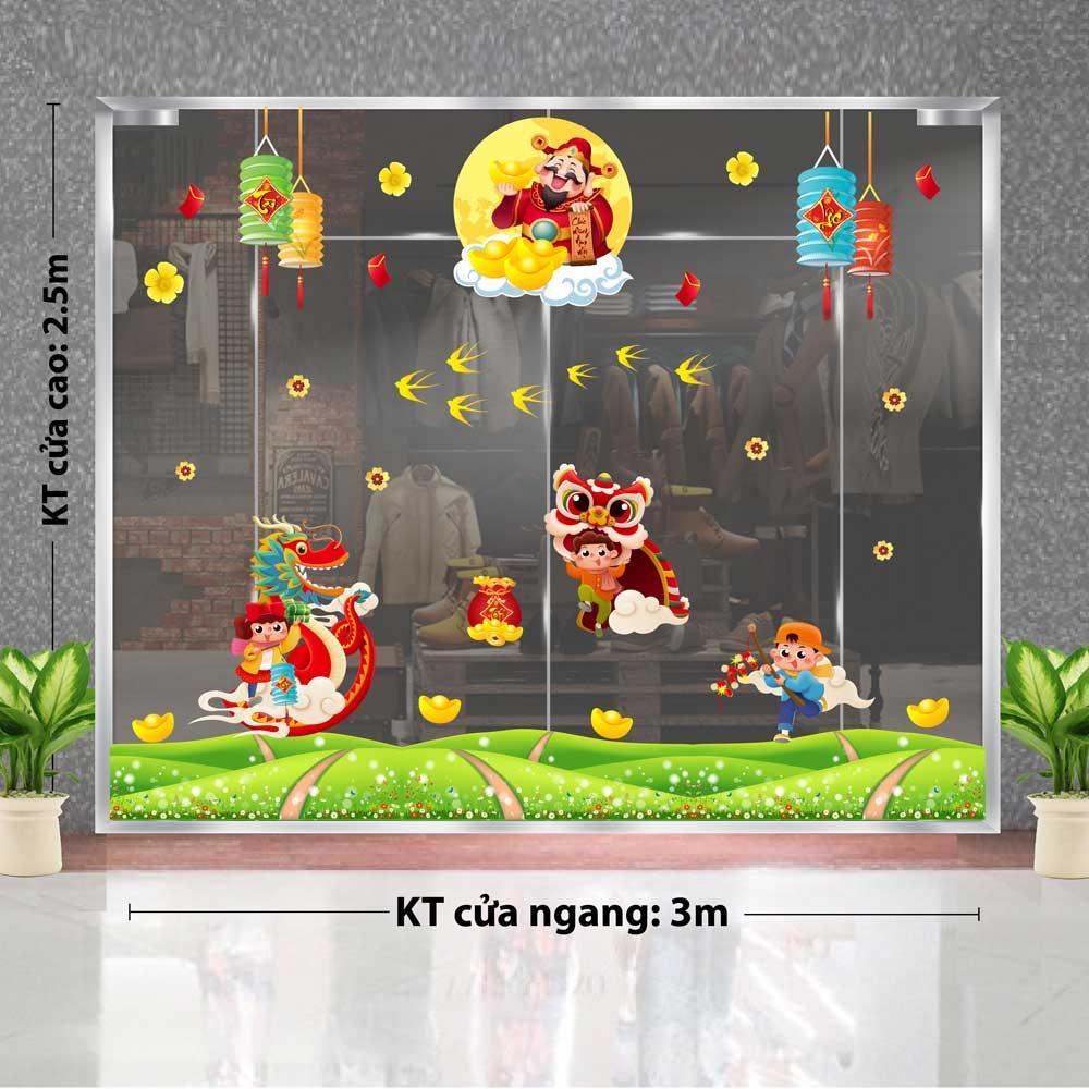 DECAL TRANG TRÍ TẾT NGUYÊN ĐÁN 2022 COMBO SỐ 11