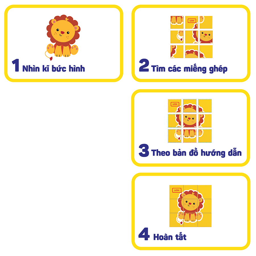 Đồ chơi lắp ráp Tinitoy Junior Block Animal Puzzle