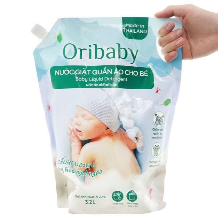 Nước giặt cho bé Oribaby hương hoa ngọt ngào túi 2 lít/túi(Bách Hóa BB)