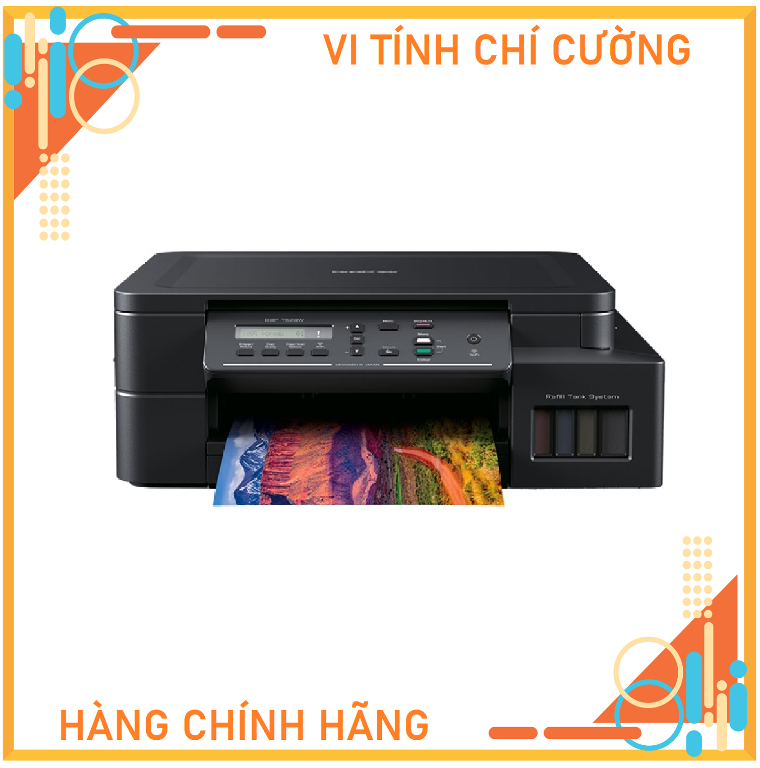 Máy in phun màu đa năng Brother DCP-T520W - Hàng chính hãng