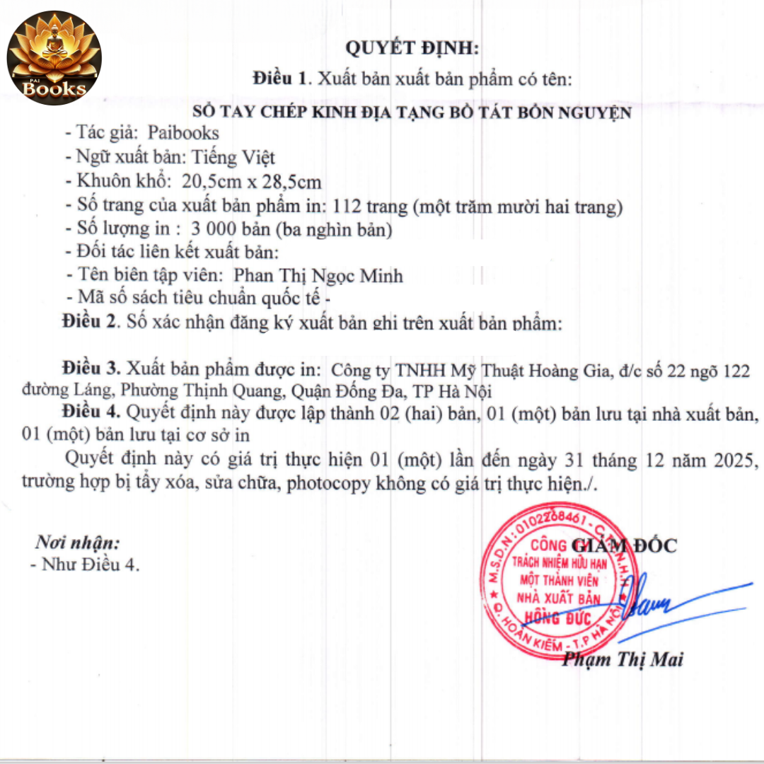 COMBO 3 Sách Chép Kinh - Kinh Địa Tạng, Sám Hối, Chú Đại Bi - PAI BOOKS.