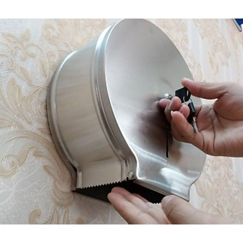 HỘP ĐỰNG GIẤY VỆ SINH CUỘN LỚN INOX - HỘP GIẤY VỆ SINH INOX 304