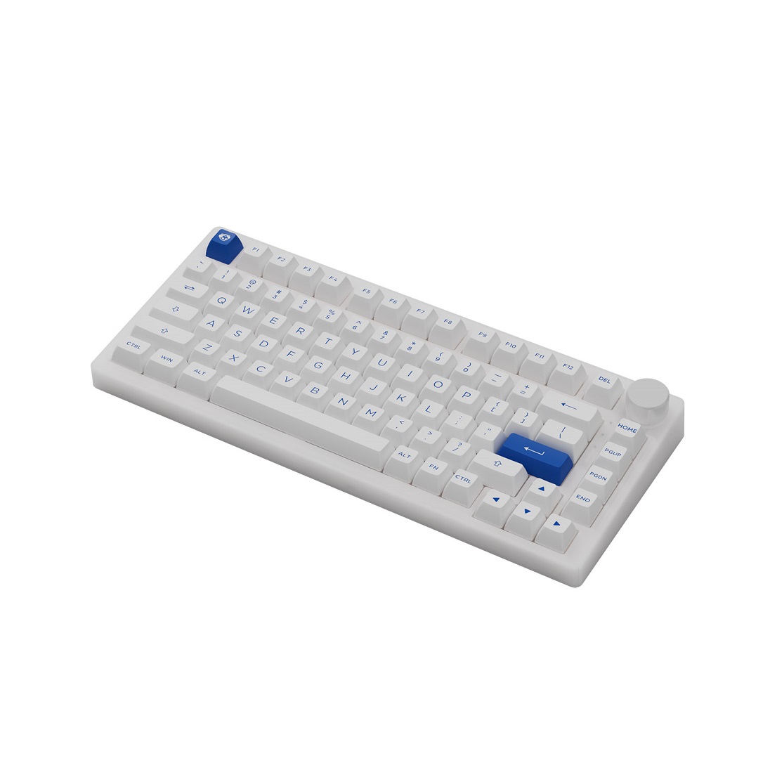 Bàn phím AKKO PC75B Plus Blue on White (Bluetooth 5.0 / Wireless 2.4Ghz / Hotswap / Foam tiêu âm / AKKO CS Jelly switch)-Hàng chính hãng