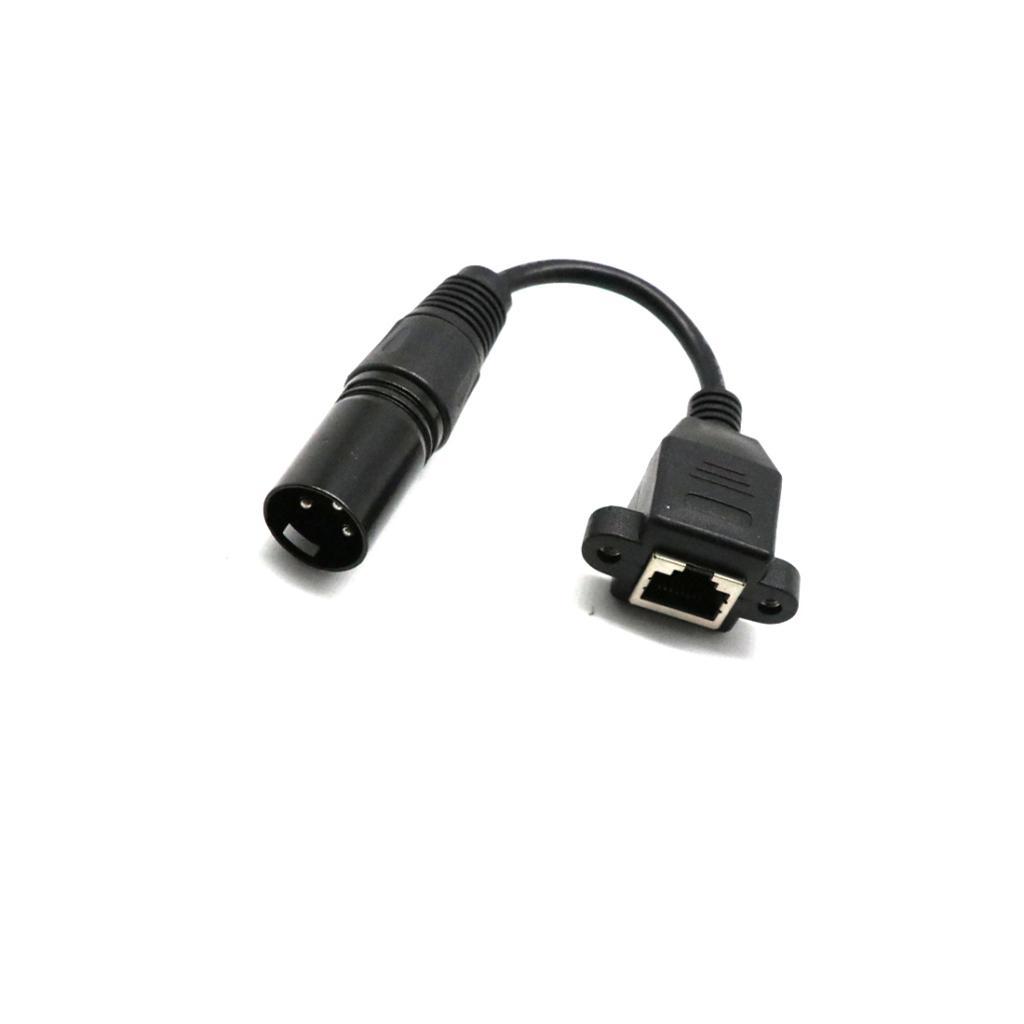 15cm XLR 3 Pin Male To RJ45 Female Network Connector Adapter Converter Cable + 15cm XLR 3 Pin Male To RJ45 Male Network Connector Adapter Converter Cable