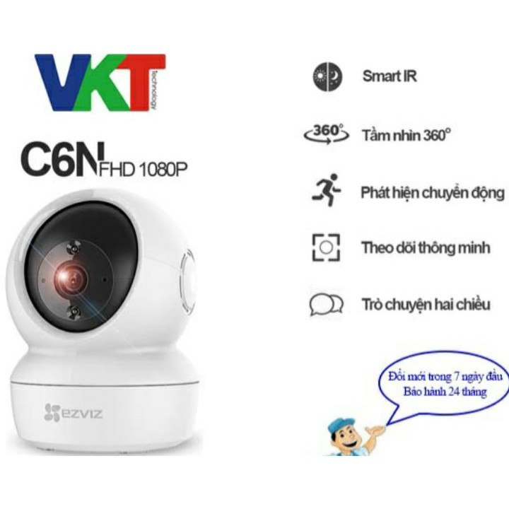 Camera IP Wifi Ezviz C6N 1080p-Hàng Chính Hãng