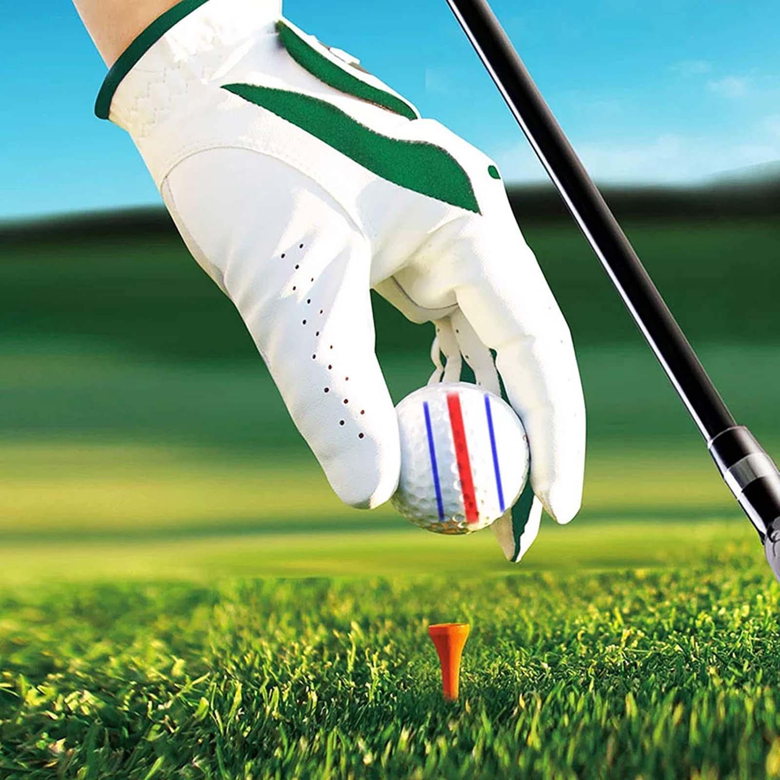 Golf Ball Liner Marker Line Drawing Alignment Tool Template with Marker Pens