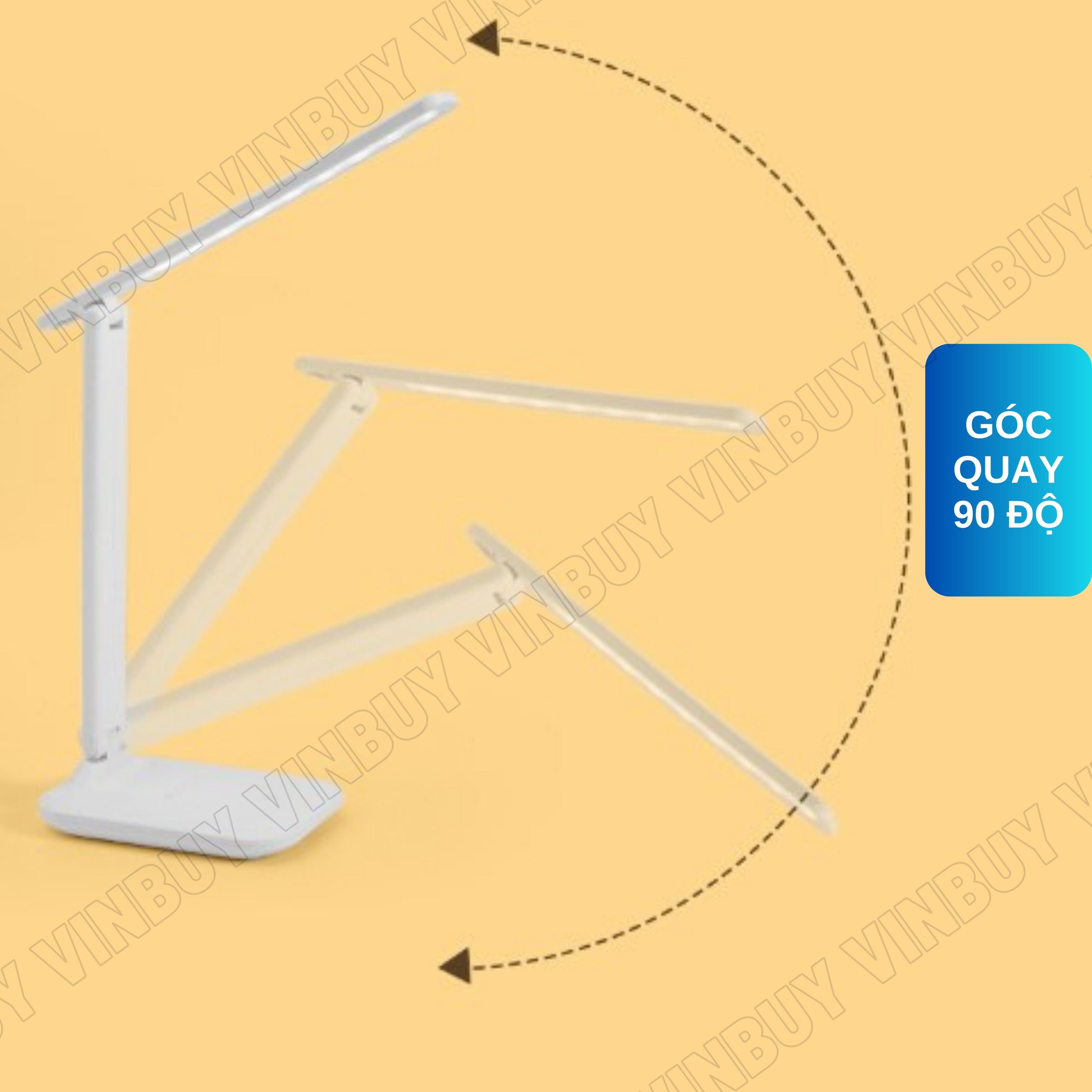 Đèn bàn học làm việc đọc sách chống cận, pin sạc tích điện led có thể gấp gọn – 03 chế độ ánh sáng bảo vệ mắt - Chính hãng VinBuy