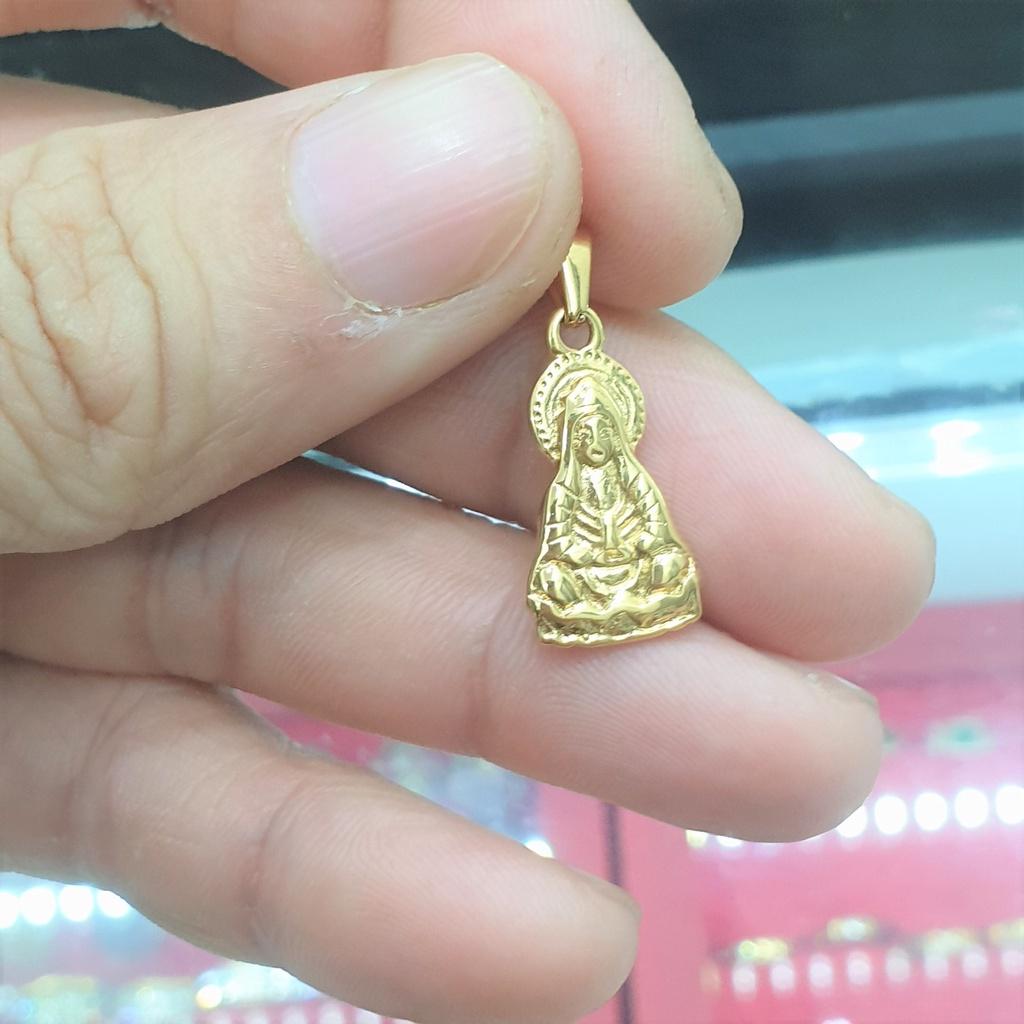 Mặt Tượng Quan Âm Nhỏ 2,1CM Cao Cấp - Dùng lâu dài không đen không kiêng mồ hôi muối