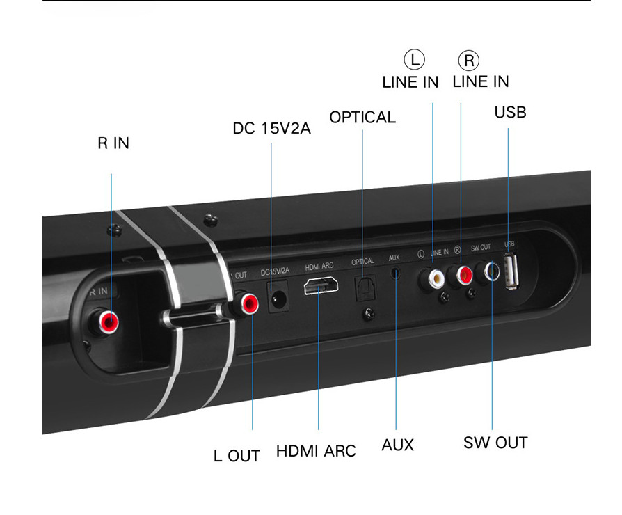 Loa thanh Sound Bar LP-1807 OPT,HDMI ARC - Đen