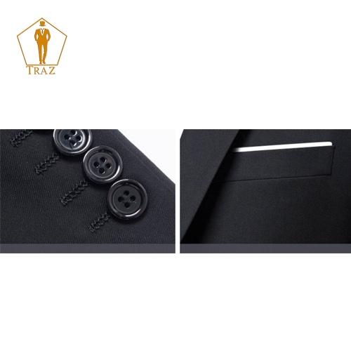 Bộ Set Vest TRAZ Đen Nam, có bụng hoặc cao tăng 1 đến 2 size