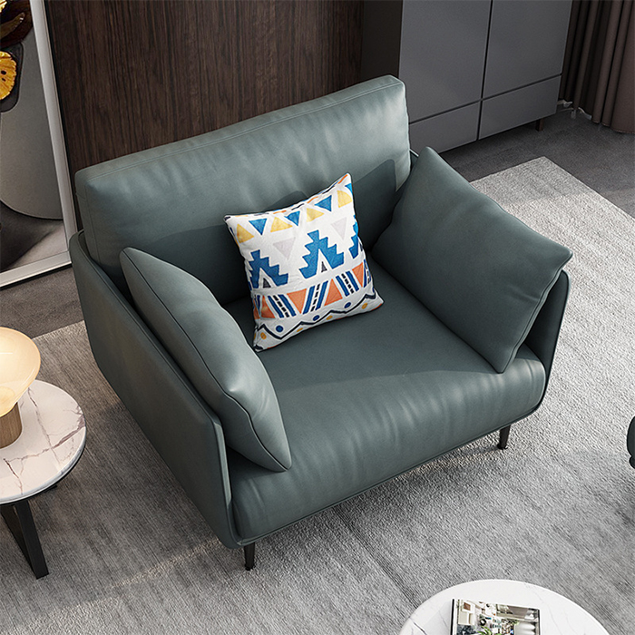 L.U.X.>>> Ghế sofa đơn Bắc Âu công nghệ không thấm nước, vải đơn giản- Nội thất phòng khách hiện đại