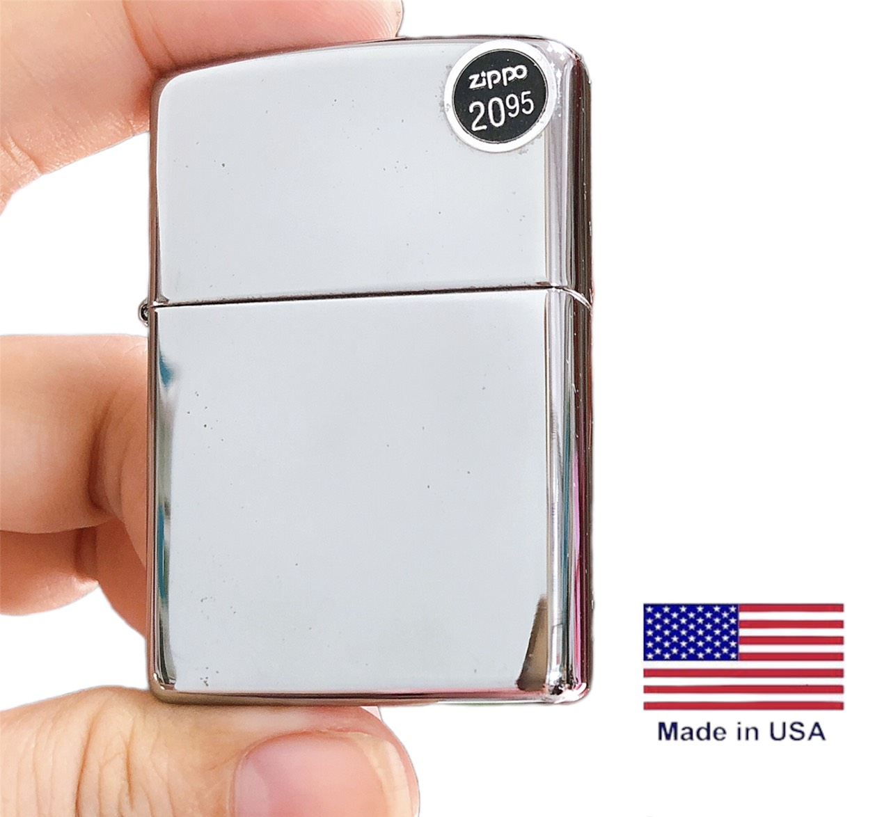 Bật lửa Ziippo Mỹ mã 250 high polish chrome trơn bóng