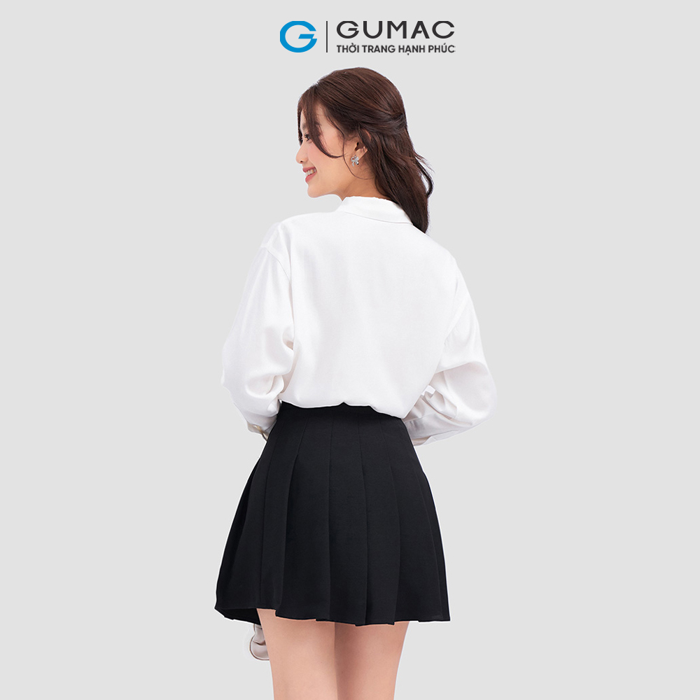 Áo sơ mi phom rộng GUMAC AC12007
