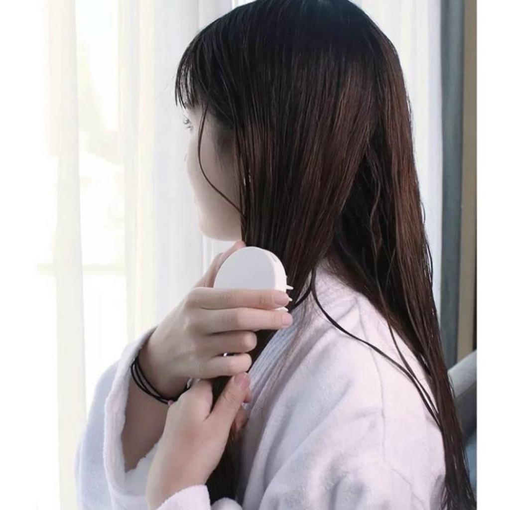 Lược gội đầu silicon Nhật massage đầu giảm Stress kích thích mọc tóc