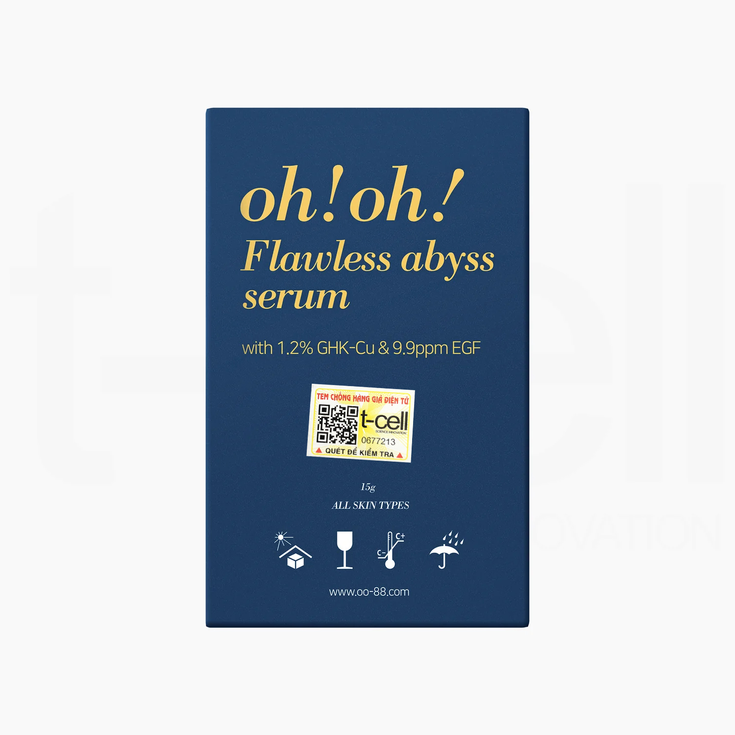 Tinh Chất Giảm Sẹo Lõm oh!oh! Flawless Abyss Serum (GHK-Cu &amp; 9.9ppm EGF) (15g)