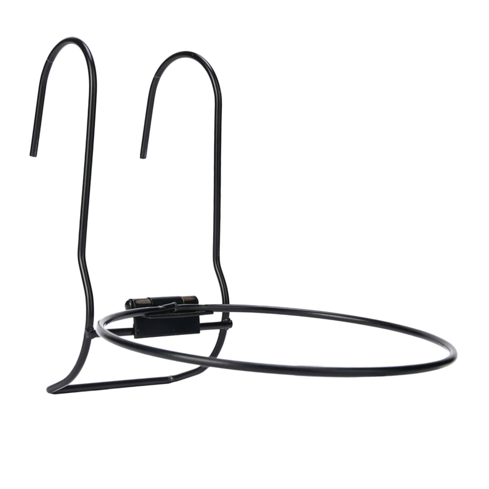 Iron Plants Pot Holder Round Iron Hooks Hanger Porch Indoor Outdoor