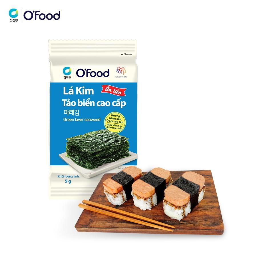 Combo 3 lốc 3 Lá kim tảo biển cao cấp O'food gói 5g