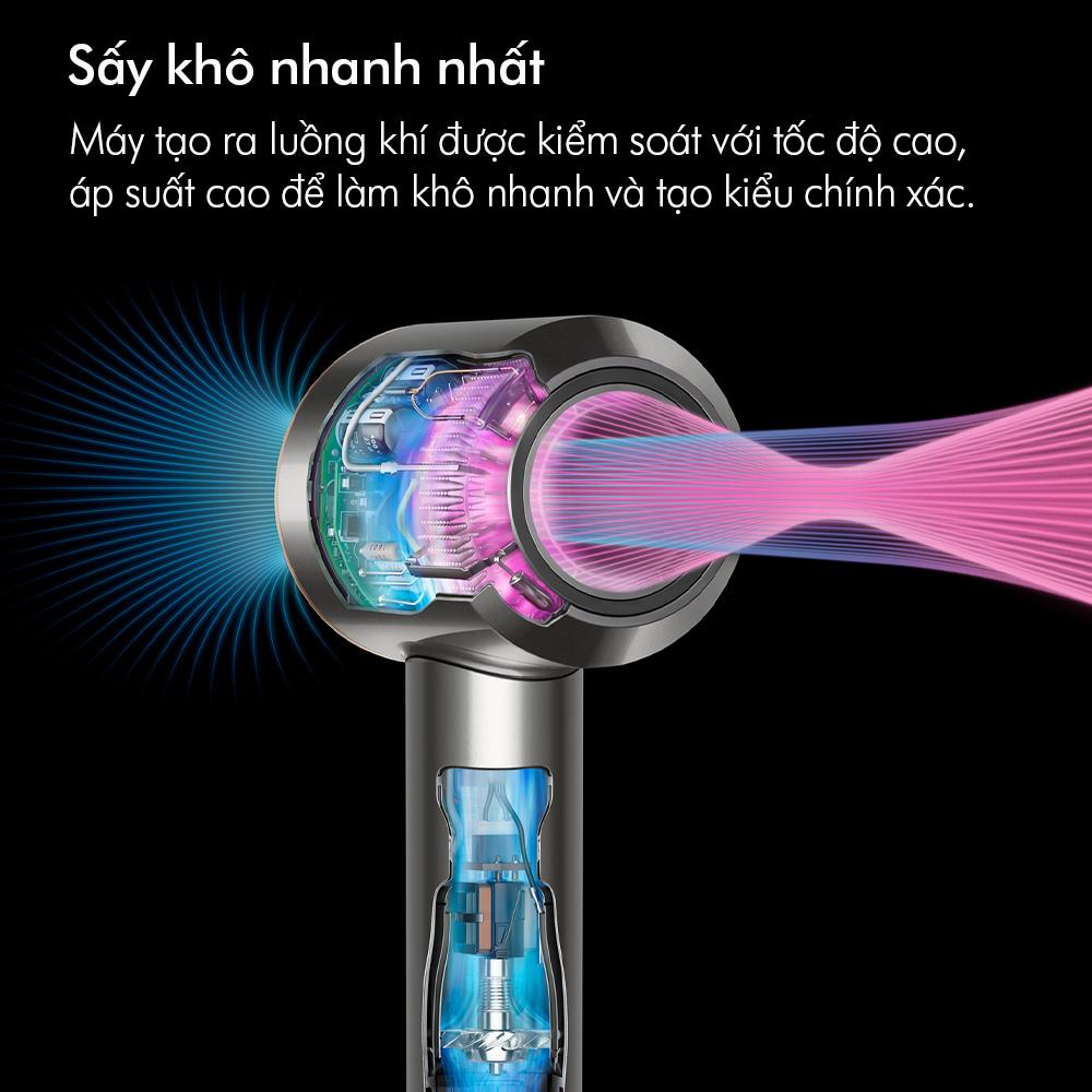 Máy Sấy Tóc Dyson Supersonic HD08, Hair Dryer, Máy Sấy Tóc Nhiều Đầu Giúp Phồng Tóc, Xoăn Nhẹ Tự Nhiên, Nhập Hàn