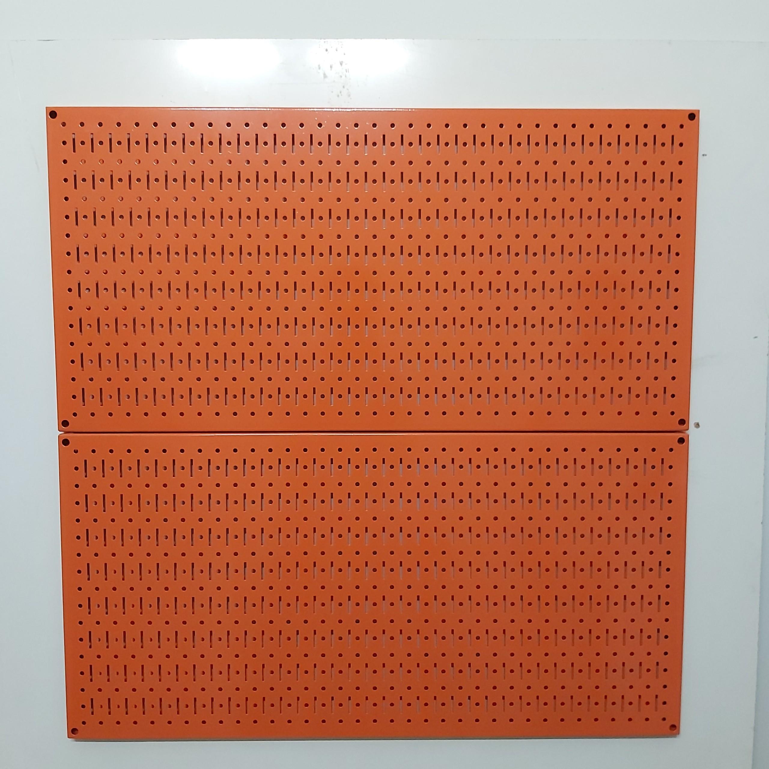 Tấm lưới pegboard đôi màu cam treo tường- 2 tấm