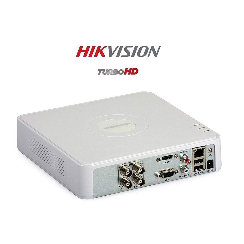 Bộ Camera Quan Sát Có Màu Ban Đêm Hikvision 4 Kênh Full HD 1080P - Trọn Bộ Đầy Đủ Phụ Kiện Lắp Đặt - Hàng chính hãng