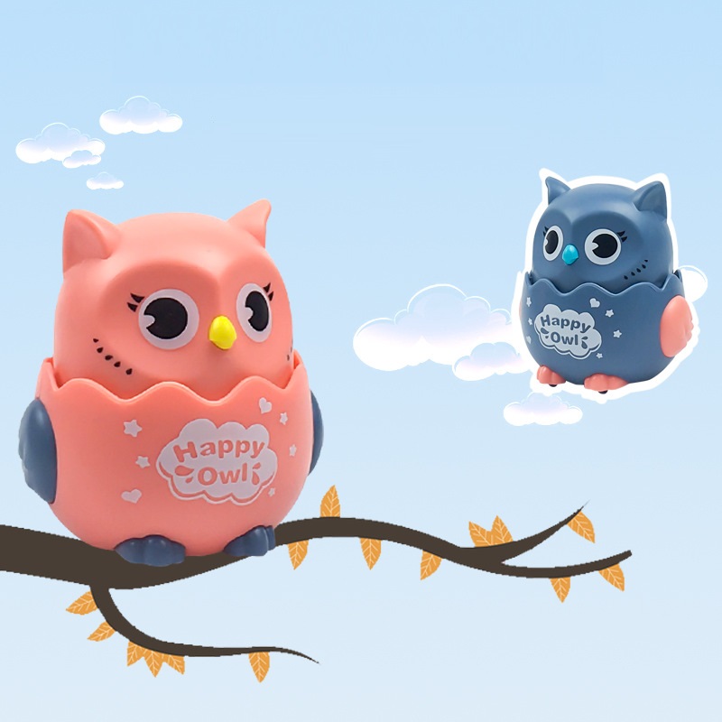 Đồ Chơi Chim Cú Chạy Xoay 360 Độ Happy Owl Cho Bé