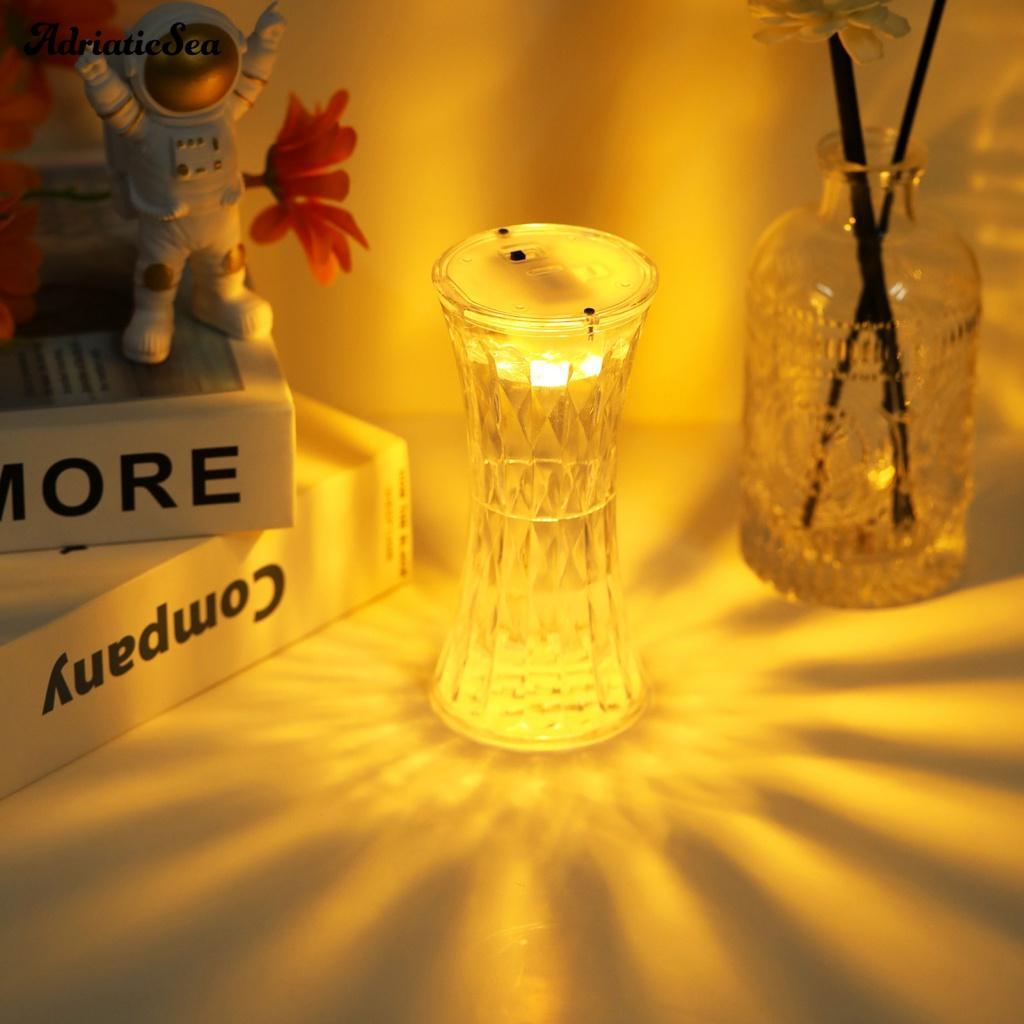 Đèn Ngủ LED Pha Lê Giả Thiết Kế Sáng Tạo Độ Bền Cao