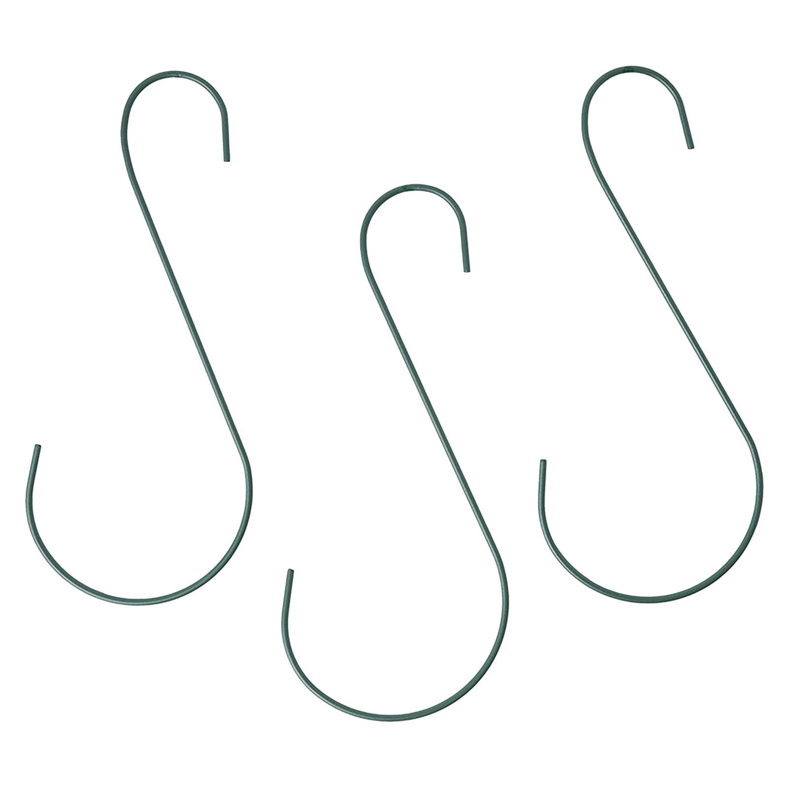 3Pcs S Shaped Hook Bird Cage Hanger for Garden Patio Home