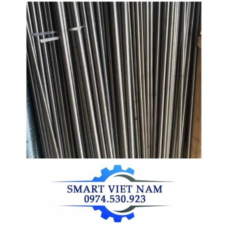 Thanh ren,ty ren inox M4,M5,M6,M8,Combo 2 thanh tiêu chuẩn 1m