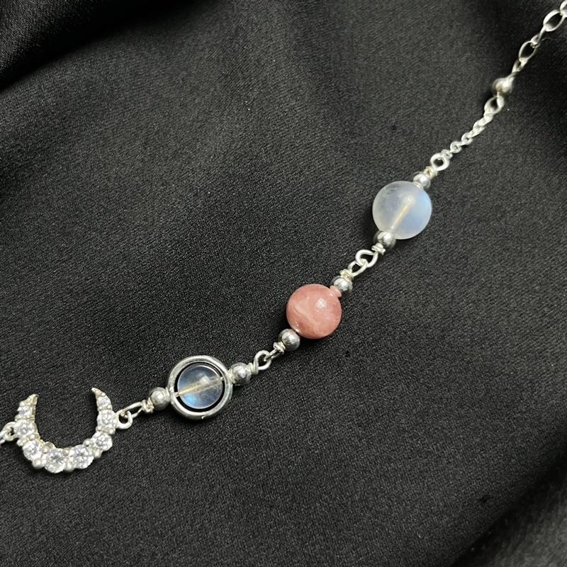 Lắc Tay Đào Hoa Phối Moonstone LTDHPM22A Patronus