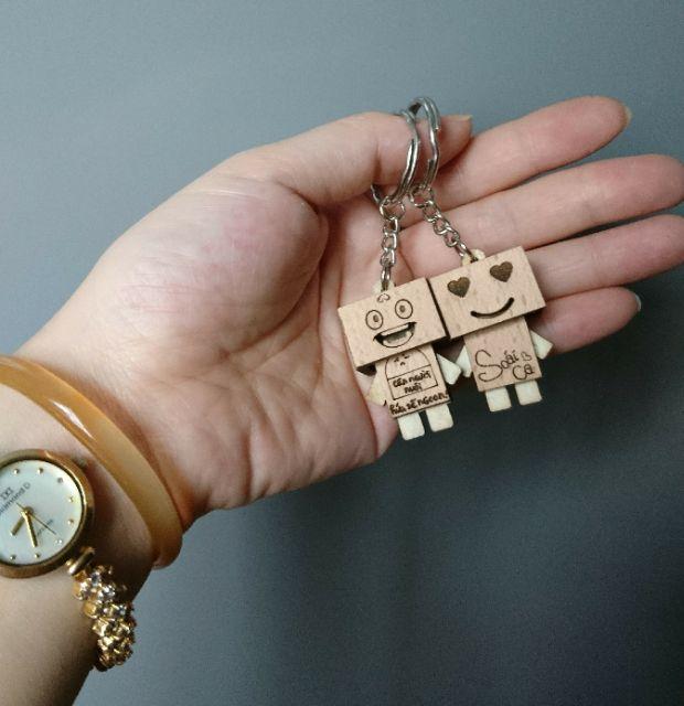 Móc khóa gỗ cute