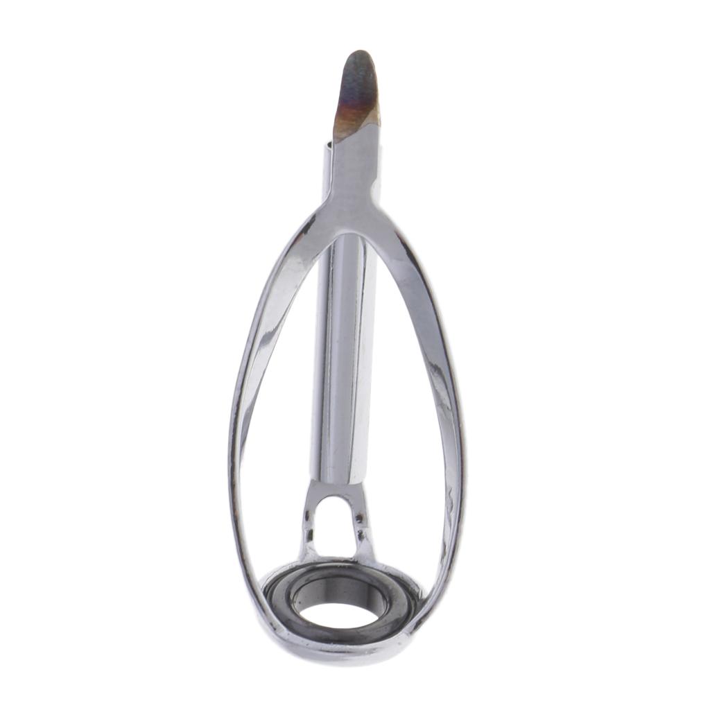 5pcs Fishing Rod Pole Guides Tips Top Eye Rings Rod Repair Kit