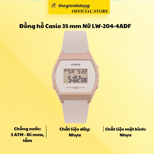 Đồng hồ Casio 35 mm Nữ LW-204-4ADF - Hàng Chính Hãng